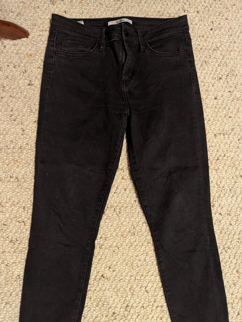 Sam Edelman Black Petite Kitten Mid-Rise Skinny Jeans Size 28